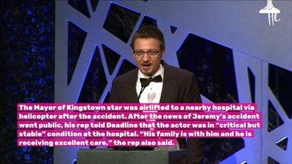 Jeremy Renner Speaks Out In 1st Statement Since Snow Plow Accident