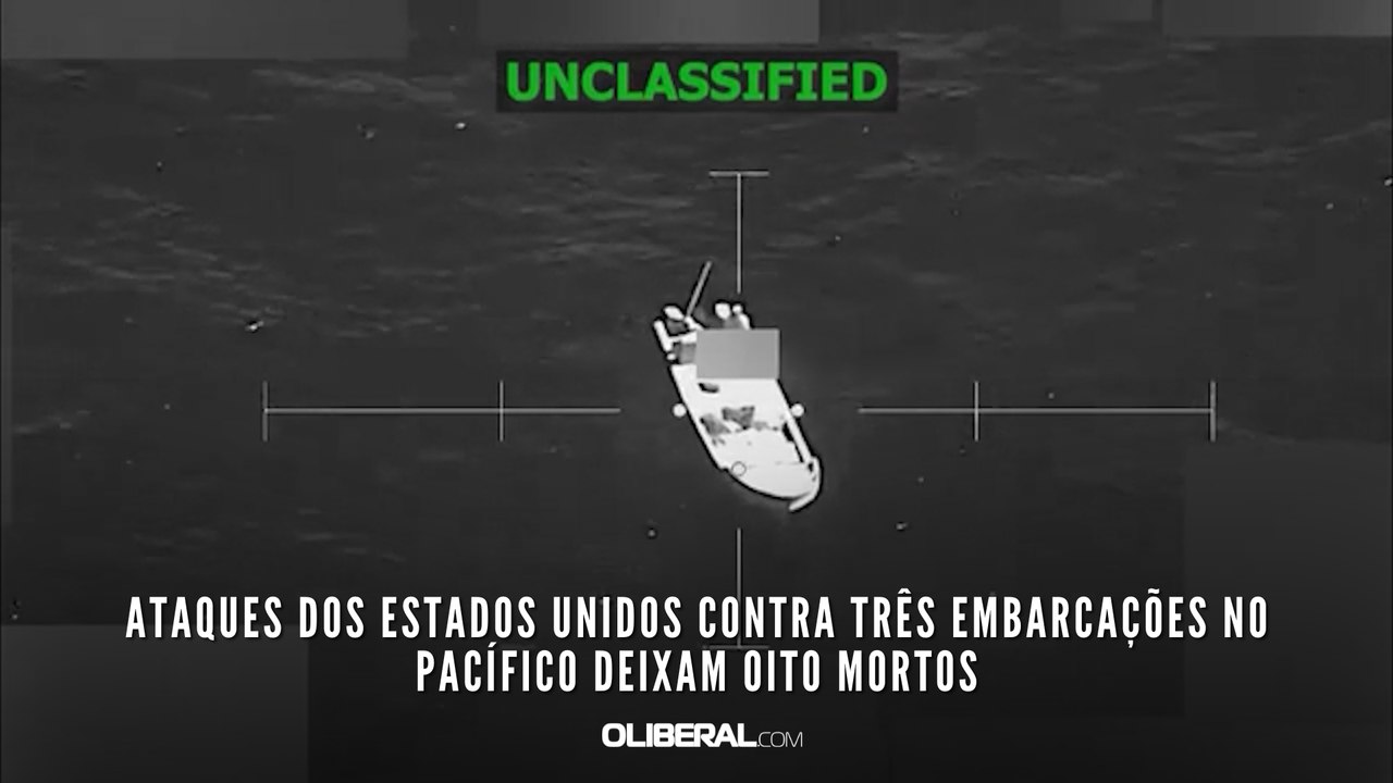 Ataques dos Estados Unidos contra três embarcações no Pacífico deixam oito mortos