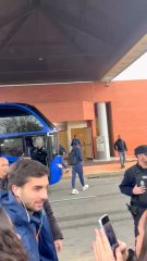 Locura en la llegada del Barcelona a Guadalajara