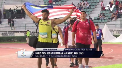 Irfan Shamsudin terus lakar rekod dan sejarah, rangkul emas di Sukan Sea dalam acara lempar cakera