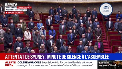 Attentat de Sydney: une minute de silence à l'Assemblée nationale