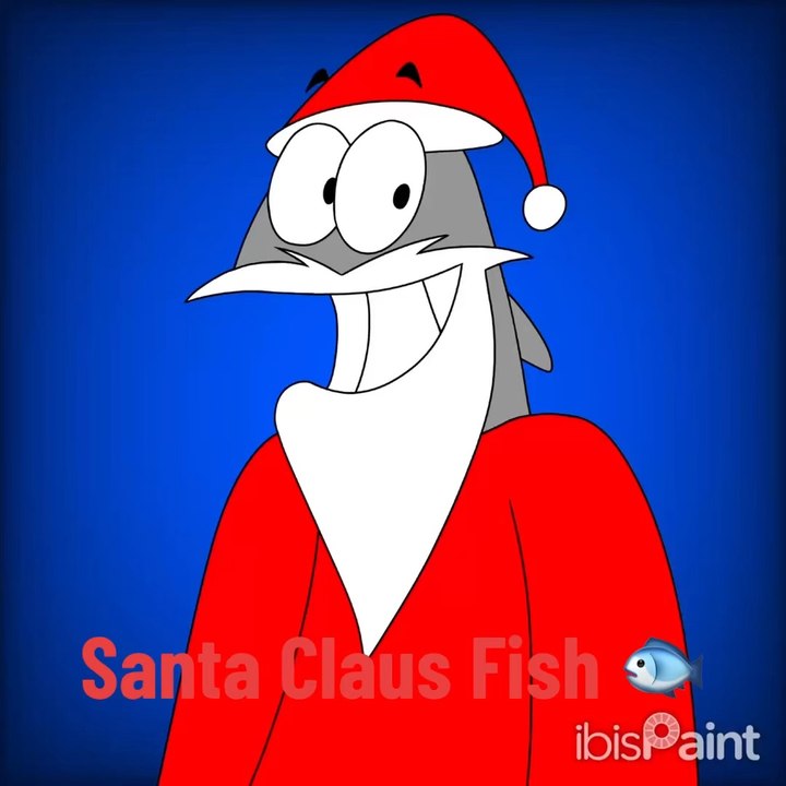 Fritz the Fish: Santa Claus Fish in Speedpaint