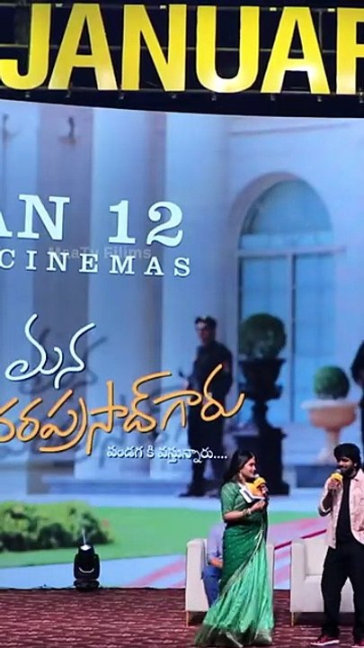 Anchor Interaction with Anil Ravipudi at Mana Shankara Varaprasad Garu Grand Press Meet