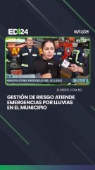Gestión de Riesgo atiende emergencias por lluvias en el municipio