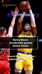 Internet Reacts to Benny Blanco ‘Ignoring’ Selena Gomez at Lakers Game