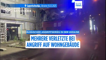 Russische Drohne trifft Wohnhaus in Saporischschja - mehrere Verletzte