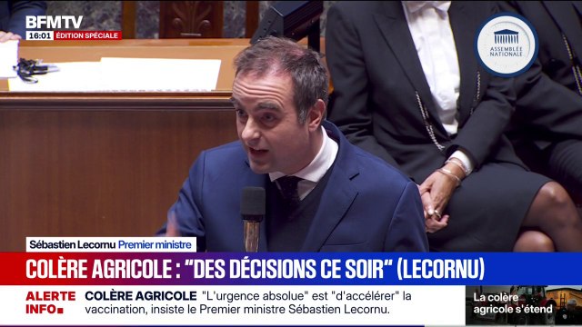 Crise agricole: Sébastien Lecornu annonce mobiliser l'ensemble des vétérinaires de nos armées pour accélérer la vaccination