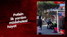 İzmir'de polisin ilk yardım müdahalesi hayat kurtardı