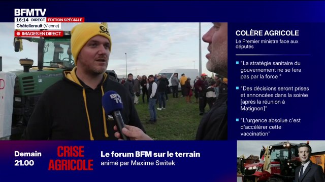 Crise agricole: François Turpeau, président de la Coordination rurale 86, admet des efforts de la part du gouvernement mais demande à ce qu'on arrête l'abatage total