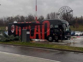 Milan, l'arrivo a Malpensa prima della partenza per l'Arabia Saudita in vista della Supercoppa