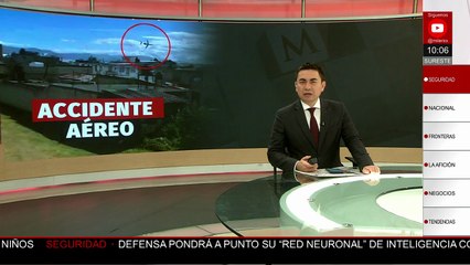 Reportan 10 muertos tras desplome de jet en Toluca, Estado de México