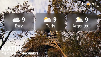 Bulletin météo Île-de-France du mercredi 17 décembre 2025