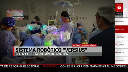 Sistema robótico Versius llega al Estado de México para cirugías mínimamente invasivas