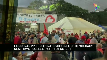 FTS 12:30 16-12: Honduran pres. reiterates defense of democracy, reaffirms people´s right to protest