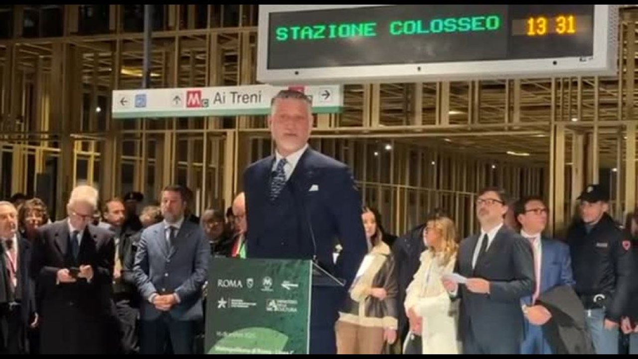 Giuli: "Futuro impaziente, bellissimo segnale nuove stazioni Metro C"