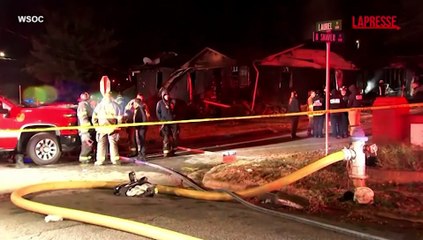 Carolina del Nord, incendio ed esplosione in una casa: 13 feriti