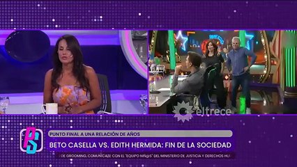 El frío gesto de Beto Casella con Edith Hermida