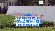 China aplica direitos anti-dumping até 19,8% às importações de carne de suíno da UE