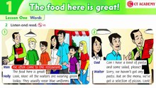 FAMILY AND FRIENDS 4 - Unit 1: THE FOOD HERE IS GREAT