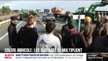 Crise agricole: les agriculteurs bloquent toujours de nombreux axes routiers