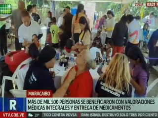 Más de mil 500 personas son favorecidas con jornada médico integral en Maracaibo