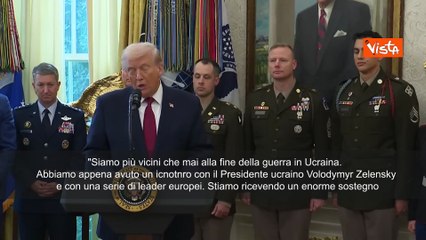 Trump: Vicini come non mai alla fine della guerra tra Russia e Ucraina