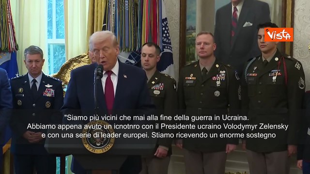 Trump: Vicini come non mai alla fine della guerra tra Russia e Ucraina