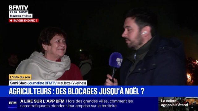 Colère des agriculteurs: des habitants sont venus soutenir le “feu de la colère” à Maulette dans les Yvelines