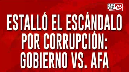 Denuncias cruzadas y máxima tensión por el escándalo por corrupción en AFA
