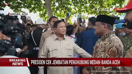 Prabowo Tinjau Jembatan yang Putus di Aceh, Janji Perbaikan Dipercepat-Singgung Nasib Petani