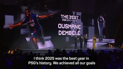 Dembélé confident of more PSG success after landing Best Award