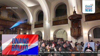 Ilang Pinoy abroad, dumalo sa unang araw ng Simbang Gabi | Unang Balita