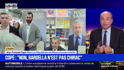 "Non, Jordan Bardella n'est pas Jacques Chirac" affirme Jean-François Copé (LR)