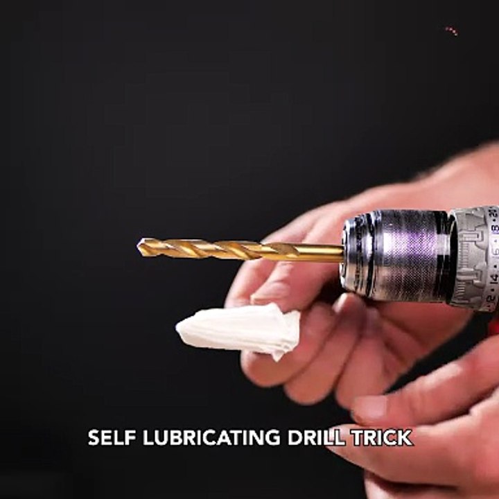 Drill smarter with this lubrication hack🛠️