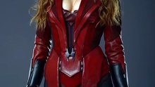 #elizabetholsen Elizabeth Olsen takes off her jacket in AI Generated #fyp #marvel #viralvideo #avengers