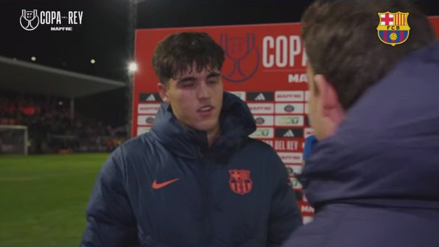 Zona mixta completa tras el CD Guadalajara 0-2 FC Barcelona de Copa del Rey: Cubarsí, Christensen...