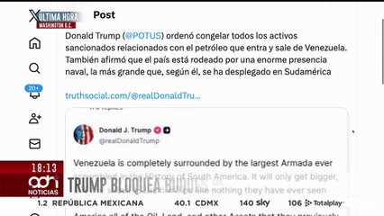 🚨¡Última Hora! Donald Trump bloquea buques petroleros de Venezuela