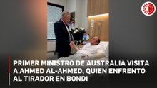 Primer ministro de Australia visitó a Ahmed al-Ahmed, quien enfrentó al tirador en Bondi