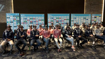 Novinarska konferenca slovenske reprezentance, ki bo nastopila na svetovnem prvenstvu v Planici