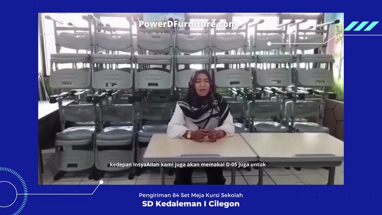 Review & Testimoni Meja Kursi Sekolah Power D-05   Distributor Meja Kursi Sekolah Berkualitas 🎓