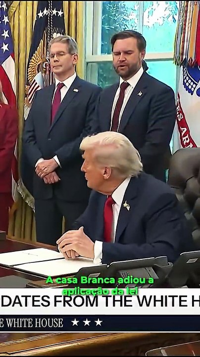 Fim da novela Trump assina ordem sobre venda do TikTok