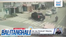 Tricycle, sumalpok sa pickup truck; tricycle driver, sugatan | Balitanghali