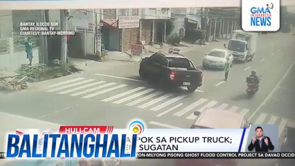 Tricycle, sumalpok sa pickup truck; tricycle driver, sugatan | Balitanghali
