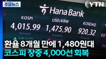 환율 8개월 만에 1,480원대...코스피 장중 4,000선 회복 / YTN