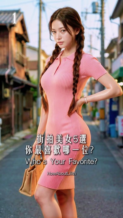 街拍美女5選 - 60 | 4K 街頭時尚 | Beautiful Asian Girls Street Fashion Lookbook #美女模特 #街拍美女穿搭 ＃完美身材