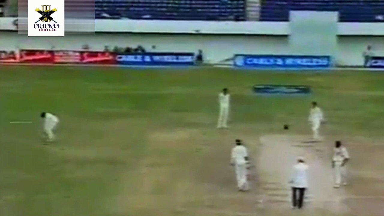Brian Lara Bowling vs India 1st Test at Kingston, March 1997