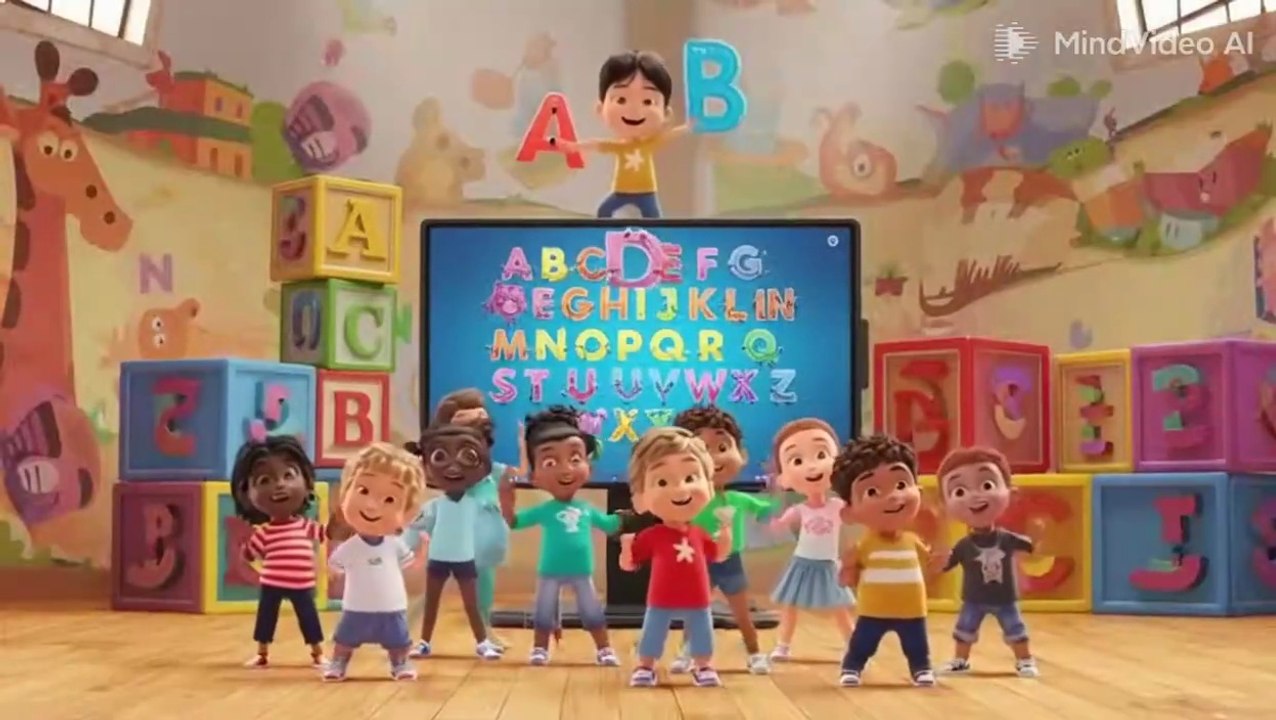 Baby animation/learning alphabet,ABCD song
