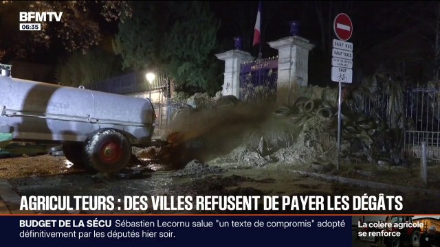 Fumier, pneus, bâches... Ces villes appellent l'État à participer financièrement au nettoyage des dégâts causés par les agriculteurs