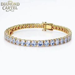 9CT Lab-Grown Diamond Tennis Bracelet – Everyday Elegance in 18K Yellow Gold ✨💛