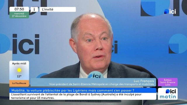 Mobilités : Luc François, vice-président en charge des transports à Saint-Étienne Métropole
